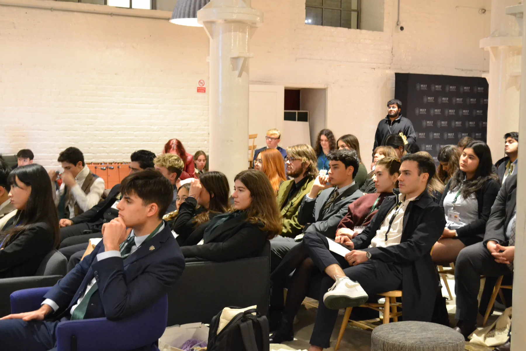 Delegates listening during a HultMUN 2024 committee session